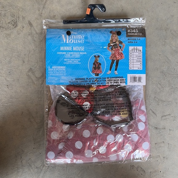 Minnie Mouse Black/Red Children’s Costume! New - Picture 8 of 8